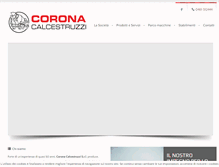 Tablet Screenshot of coronacalcestruzzi.it